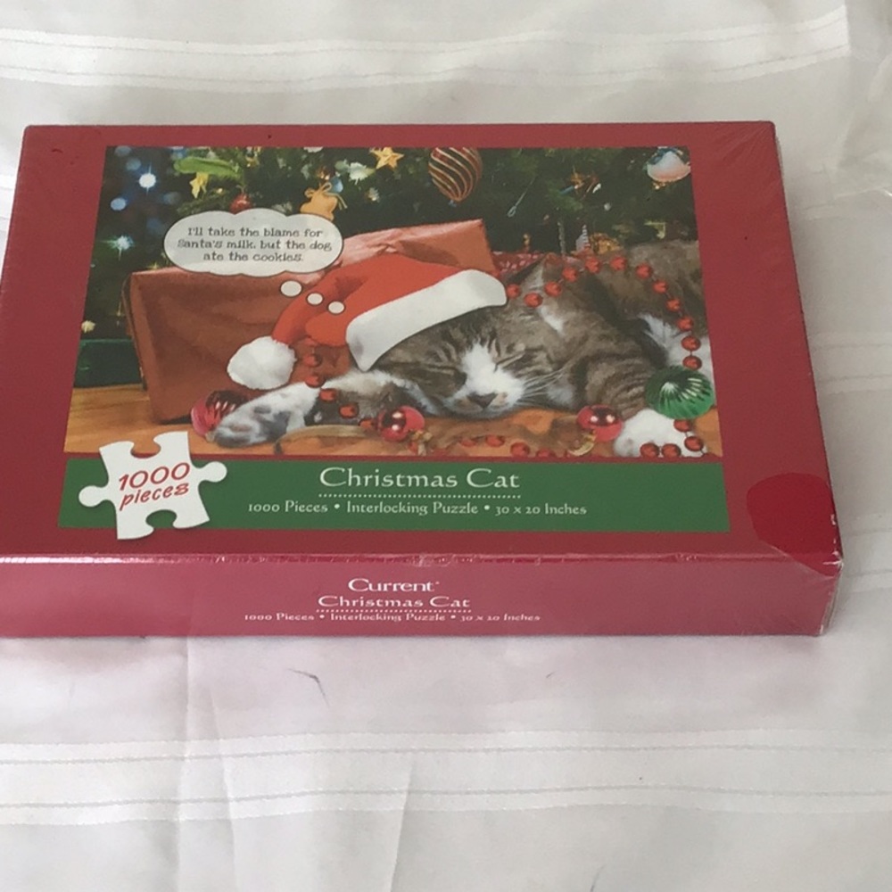 Christmas cat jigsaw puzzle sealed